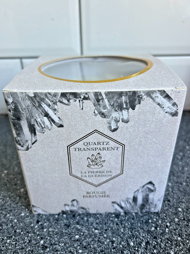 Clear quartz wick candle - clear, |