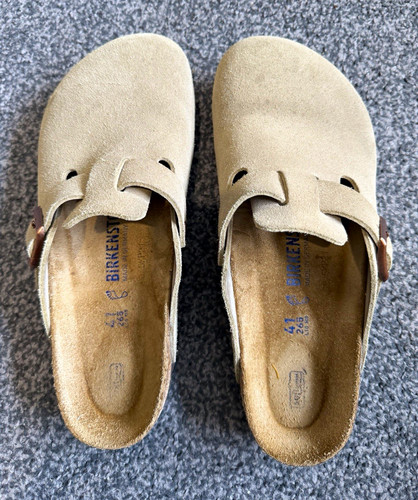 Birkenstock boston suede clog - suede,