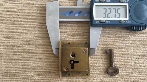 Longcase brass clock door - brass,