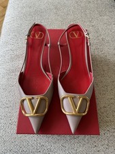 Valentino Nude Slingback Kitten Heel 38 / 5