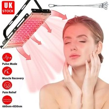 660+850nm Red Light Therapy Panel Full Body Pain Relief USB 96 LED Infrared Lamp