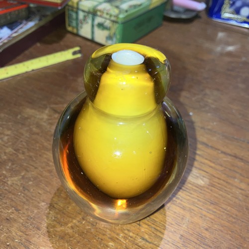 Vintage amber colour glass - ,