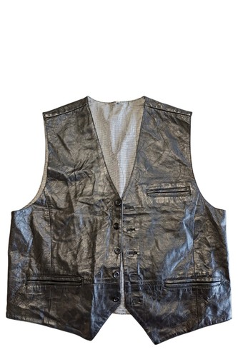 Vintage genuine leather biker