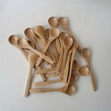 10pcs Long-Handled Spoons - wood