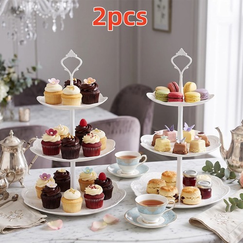 2pcs tier cake stand - 3,