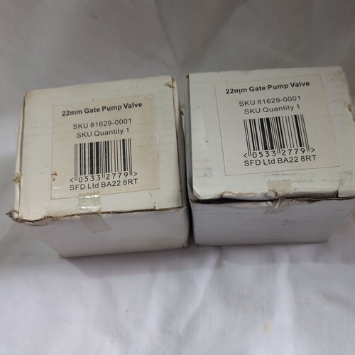 Pair 22mm gate - type, pump