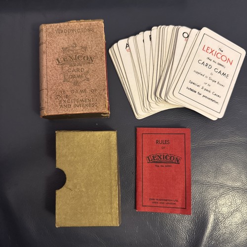 Antique vintage lexicon - vintage, card
