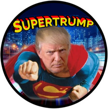 Super Trump Donald Biden Man Silver Coin Autograph US Presidential Election 2024