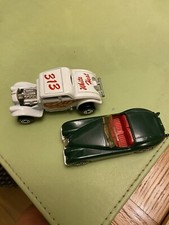 Matchbox Jaguar XK 120 & 33 Willy Street Rod White Heat Made In England 