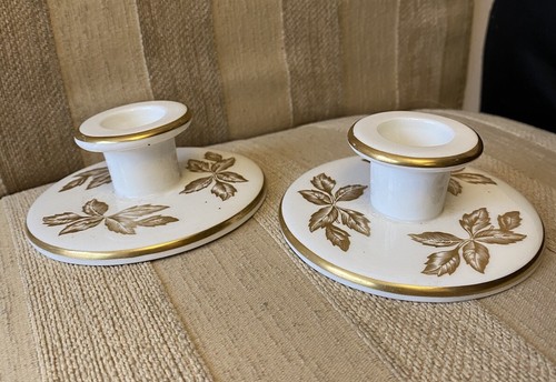 Pair wedgwood tonquin gold - pair,