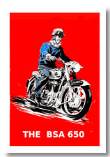 BSA 650 MOTORBIKE  birthday /