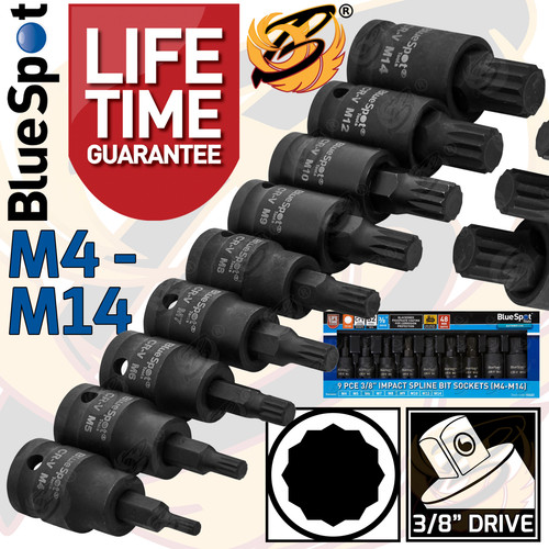 Impact spline bit sockets - spline,