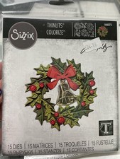 Sizzix Thinlits Colorize Yuletide Christmas Wreath Tim Holtz 666073