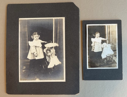 Two cabinet photographs violet - photographs,