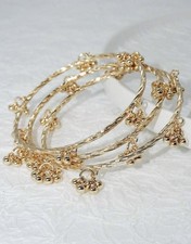 Asian indian gold - gold, dangle