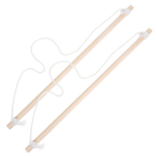 Wooden banner flag pole - banner,