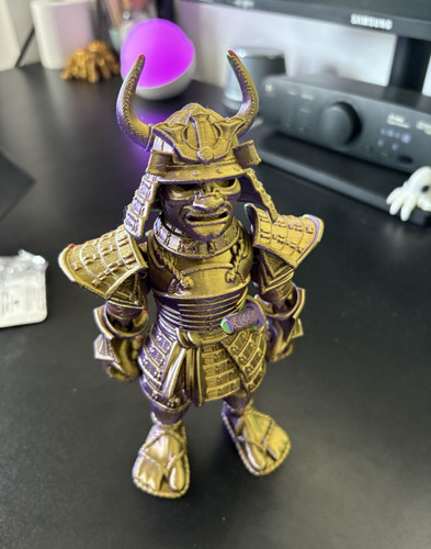 Gold purple samurai warrior - samurai,