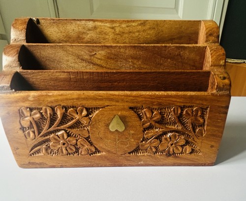 Vintage hand carved wooden - hand-carved,