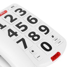 Big Button Phone Wired Big Button Landline Phone With Easy To Read Big Butt Kit