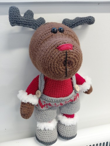 Handmade crochet boy - crochet, reindeer