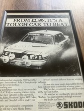 Framed 1986 Original Skoda