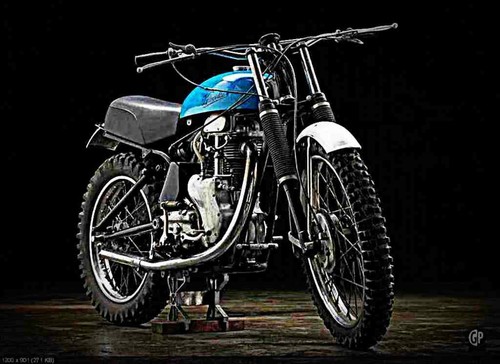 Photo velocette mss - a4, 500