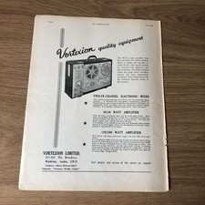 GRAM199 MAGAZINE ADVERT 11X8 VORTEXION W.V.A TAPE RECORDER