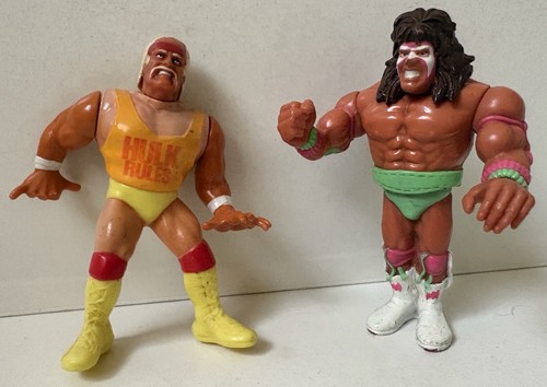 Two vintage wwf wwe hasbro - two,