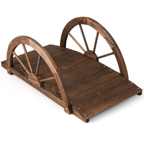 Northio wooden garden bridge - wooden,
