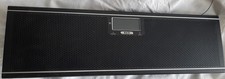 Sainsbury's RED Aluminium iPod Dock Alarm Clock - Black. USED