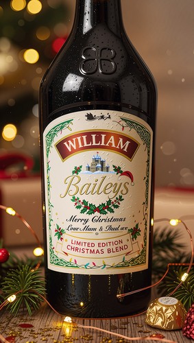 Personalised christmas baileys - personalised,