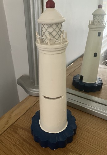 Lighthouse wooden piggy - piggy, bank