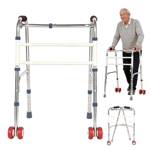 Compact foldable walker with - walker, 2