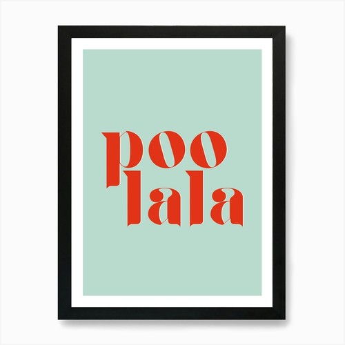Poo bathroom art print - art,