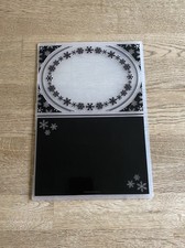 Docrafts XCut A4 Christmas Snowflake Embossing Folder For Size A5 Card Making