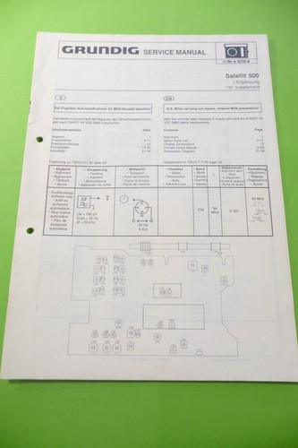 Service manual instructions - manual,