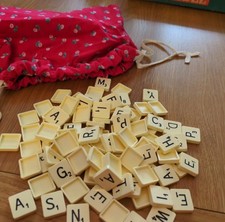 2 Bags Of Scrabble Tiles For