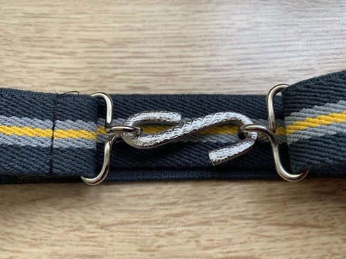 Elasticated snake belt dark - elasticated,