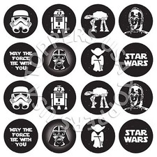 16x EDIBLE Star Wars Birthday