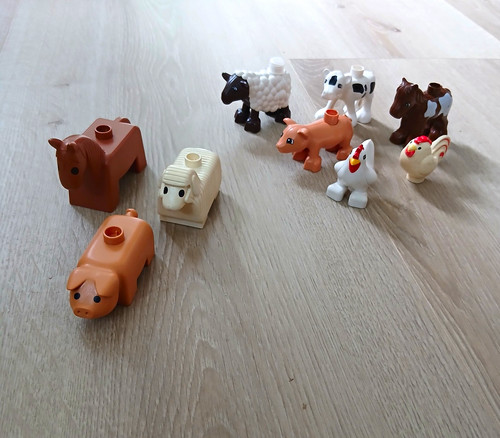 Pcs lego duplo - farm, animals