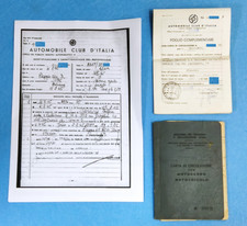 COMPLEMENTARY BOOKLET DOCUMENTS Piaggio Ape Ad1T 175 1965 D Rad Uff Motorcycle Visur