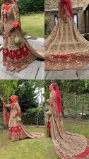 Asian Indian Pakistani Bridal Lengha Dress Wedding Outfit