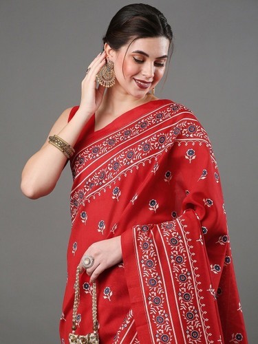 Designer silk blend - blend, saree