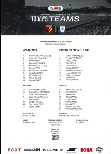 Watford preston north end - watford,