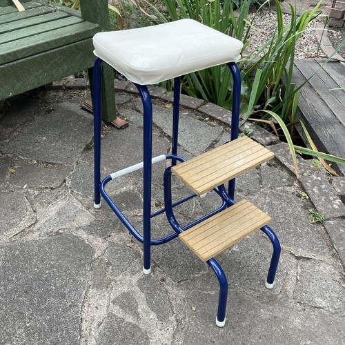 Vintage folding kitchen steps - vintage,