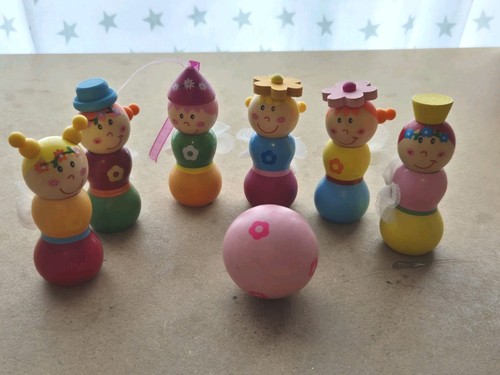 Bigjigs wooden fairy skittles - bigjigs,