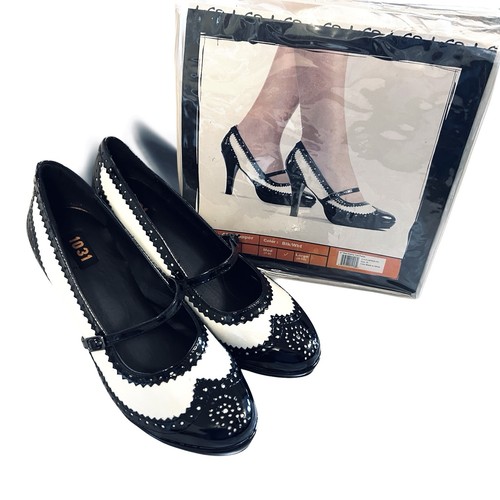 Ellie shoes black - shoes, black/white