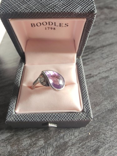 Boodles amethyst and diamond