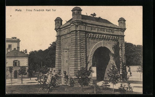 Old postcard metz prince - old,