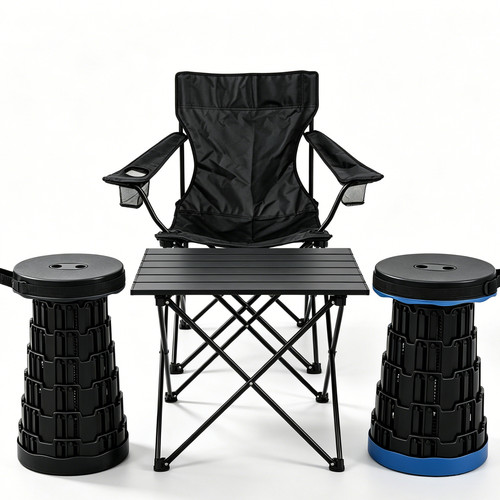 Compact folding table chair - compact,